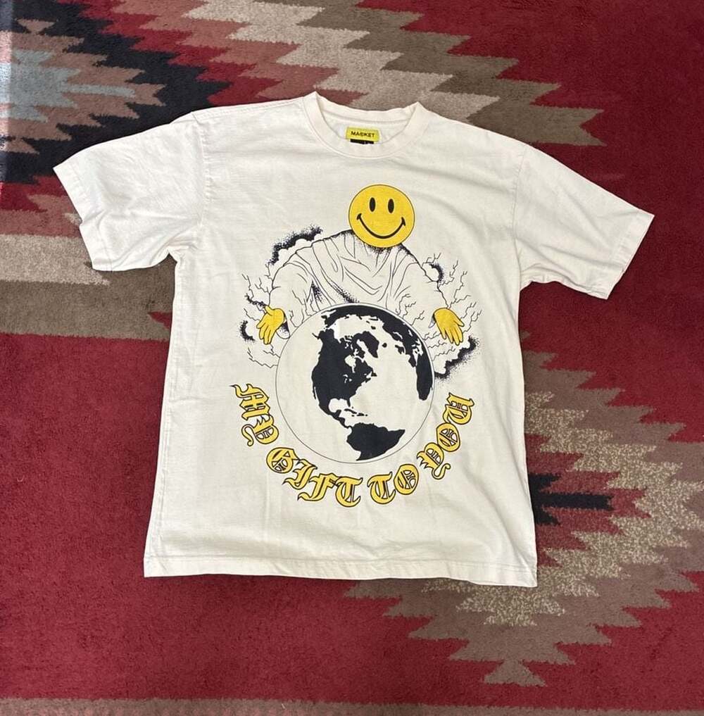 Market x Smiley My Gift To You Graphic T-Shirt in Cream